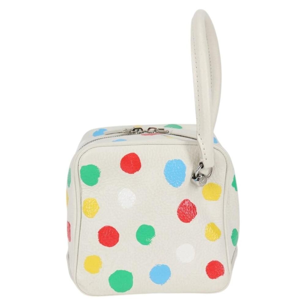 Louis Vuitton Monogram Yayoi Kusama Square Bag Handbag White